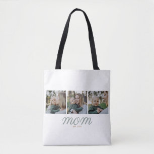 Minimale Salie Groen & Goud Moeder Gevestigd 3 Fot Tote Bag