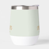Minimale Salie Groen & Goud Script Moeder Opgerich (Links)