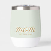 Minimale Salie Groen & Goud Script Moeder Opgerich (Voorkant)