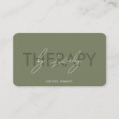 Minimale salie voet specialist podiatrist therapeu visitekaartje (Voorkant)