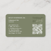 Minimale salie voet specialist podiatrist therapeu visitekaartje (Achterkant)