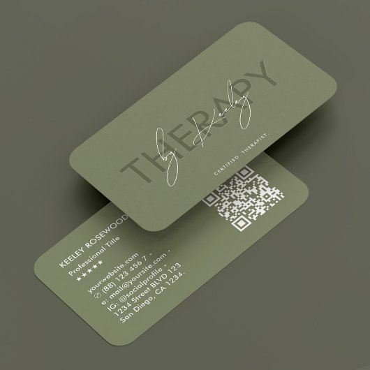 Minimale salie voet specialist podiatrist therapeu visitekaartje