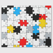 Minimale samenstelling Stijl Puzzle-kleur Cadeaupapier (Vlak)