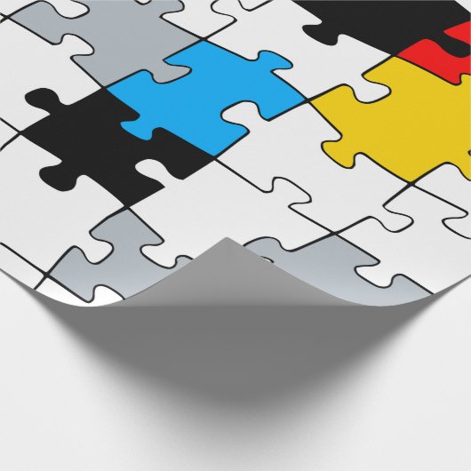 Minimale samenstelling Stijl Puzzle-kleur Cadeaupapier (Hoek)