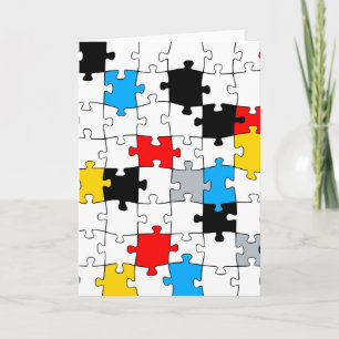 Minimale samenstelling Stijl Puzzle-kleur Kaart