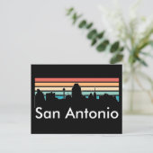 Minimale San Antonio  Sunset Skyline Briefkaart (Staand voorkant)