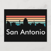 Minimale San Antonio  Sunset Skyline Briefkaart (Voorkant)
