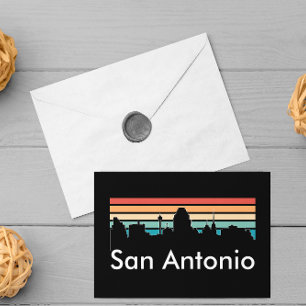 Minimale San Antonio  Sunset Skyline Briefkaart