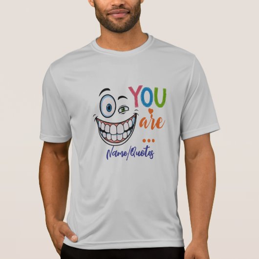 Minimale sarcastische quote t-shirt (Voorkant)