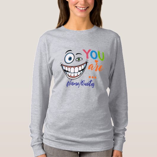 Minimale Sarcastische Quote T-shirt (Voorkant)