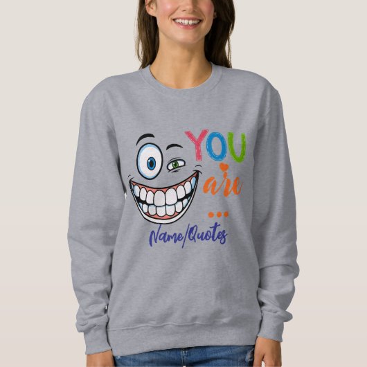 Minimale Sarcastische Quote Trui (Voorkant)