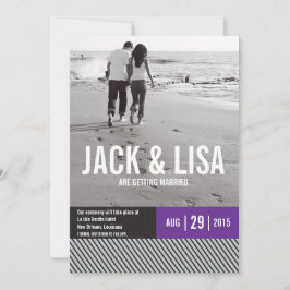 Minimale Save the Date-aankondigingen | Trouwen Kaart