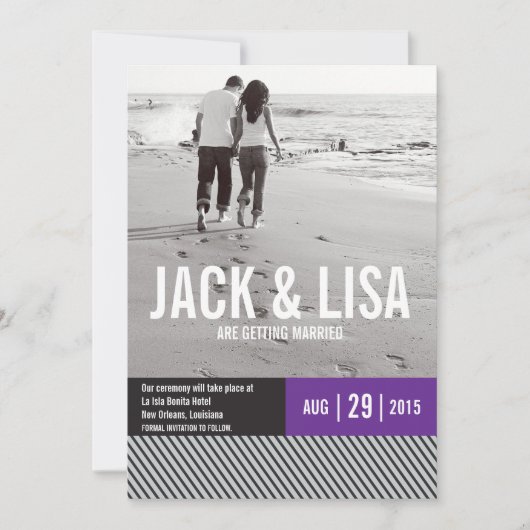 Minimale Save the Date-aankondigingen | Trouwen Kaart (Voorkant)