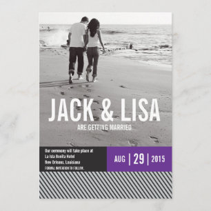 Minimale Save the Date-aankondigingen   Trouwen Kaart