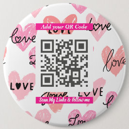 Minimale “Scan Me” QR-code, eenvoudig accessoire Ronde Button 6,0 Cm