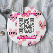 Minimale “Scan Me” QR-code, eenvoudig accessoire Ronde Button 6,0 Cm (In situ)