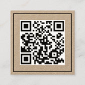 Minimale scanbare QR Vierkante Visitekaartje (Voorkant)