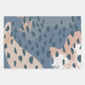 Minimale Scandi Beige Cream Rustic-abstracte vorme Inpakpapier Vel (Voorkant 2)