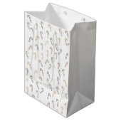 Minimale Scandi Kerststok Design Medium Cadeauzakje (Voorkant Gekanteld)