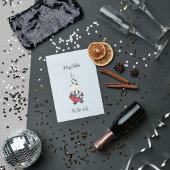 Minimale Scandinavische Gnome Vrolijk Kerstfeest Feestdagenkaart