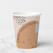 Minimale Scandinavische kerstfeestdag Papieren Bekers (Achterkant)