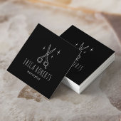 Minimale schaarste van de schuine streep vierkante visitekaartje