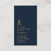 Minimale schaarste, verticale aanduiding visitekaartje (Achterkant)