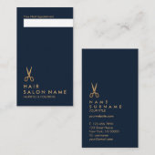 Minimale schaarste, verticale aanduiding visitekaartje (Voorkant / Achterkant)