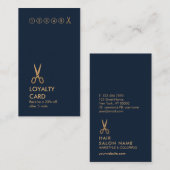 Minimale schaarste, verticale loyaltyCard voor haa Visitekaartje (Voorkant / Achterkant)