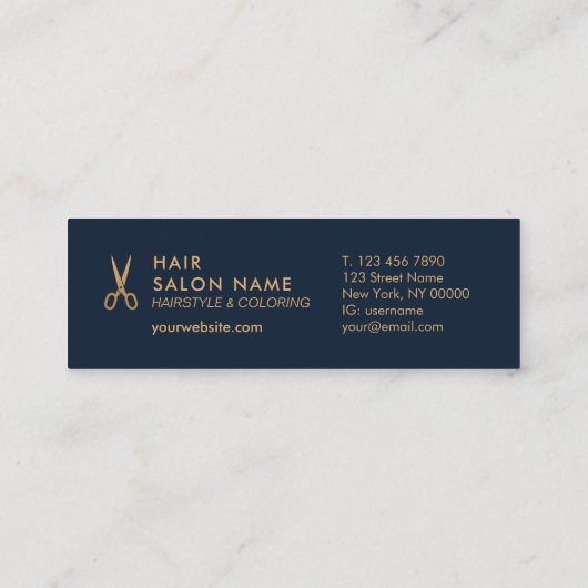 Minimale schaarste voor piekgeluid Mini Loyalty Mini Visitekaartje (Achterkant)