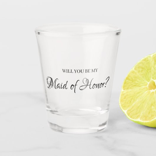 Minimale schattige elegant... zal je mijn dienstme shot glas (Voorkant)