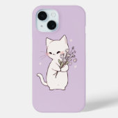 Minimale schattige kat Case-Mate iPhone case (Achterkant)