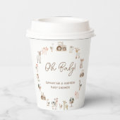 Minimale Schattigee boerderijdieren Barnyard Baby  Papieren Bekers (Achterkant)