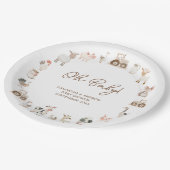 Minimale Schattigee boerderijdieren Barnyard Baby  Papieren Bordje (Gekanteld)