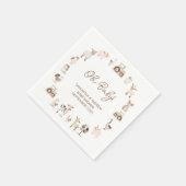 Minimale Schattigee boerderijdieren Barnyard Baby Servet (Hoek)