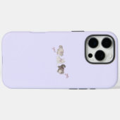 Minimale Schattigee Cats Sky Blue Telefoonhoes Case-Mate iPhone Case (Achterkant (horizontaal))