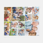 Minimale Schattigee Eenvoudige Unieke 12 Fotocolla Fleece Deken (Voorkant (Horizontaal))