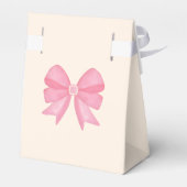 Minimale Schattigee Roze Boog Verjaardag Bedankt Bedankdoosjes (Achterkant)