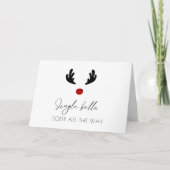 Minimale Schattigee sobere ondersteuning Kerstmis Kaart (Voorkant)