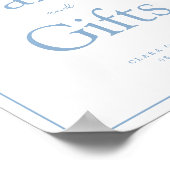 Minimale schelp kaarten en cadeaus bord poster (Hoek)