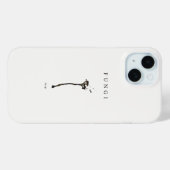 minimale schimmel esthetische lijn kunst natuur co Case-Mate iPhone case (Achterkant (horizontaal))