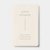 Minimale Schone Eenvoudige Moderne QR Code Goud en Badge (Voorzijde)