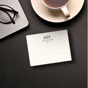Minimale schone Initialen Neutraal Post-it® Notes