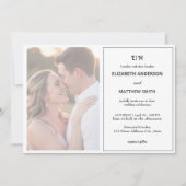 Minimale schone neutrale Boheemse bruiloft Kaart (Voorkant)