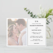 Minimale schone neutrale Boheemse bruiloft Kaart (Staand voorkant)