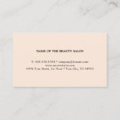 Minimale Schone Pastel Roze Benoemkaart Afsprakenkaartje (Achterkant)