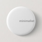 Minimale schone witte en grijze Button (Voorkant)