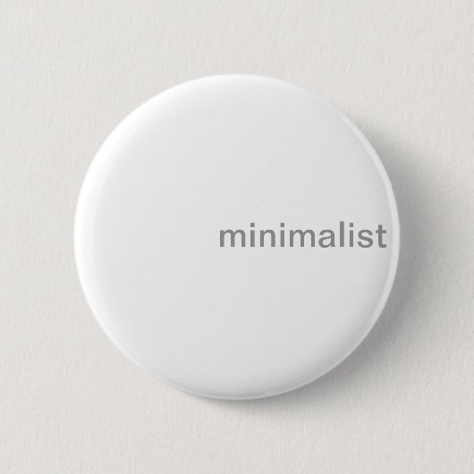 Minimale schone witte en grijze Button (Voorkant)