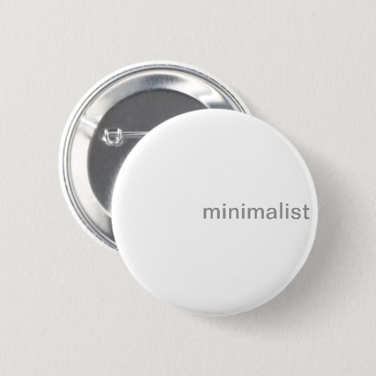 Minimale schone witte en grijze Button (Voorkant /achterkant)