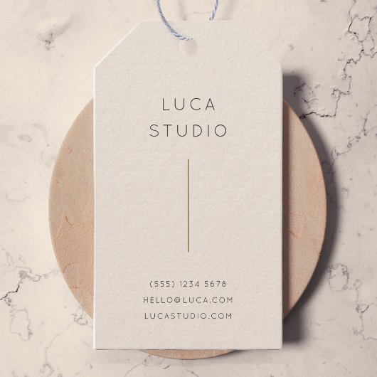 Minimale Schoone Eenvoudige Moderne QR Code Goud e Cadeaulabel